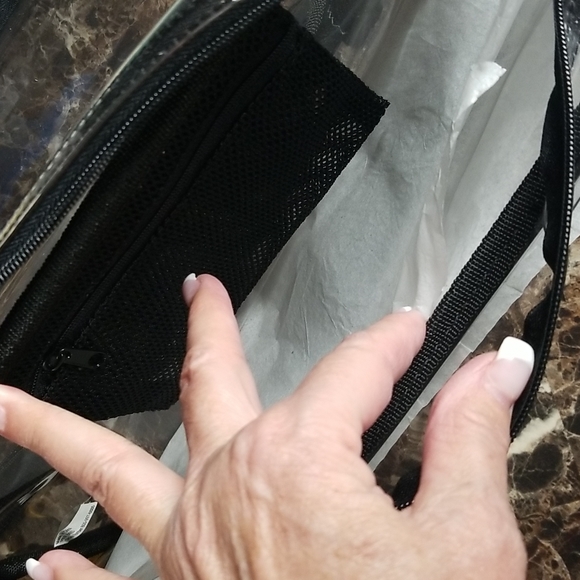 Clear Messenger/Computer Backpack, new - Picture 5 of 5